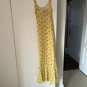 Maxi silk summer dress